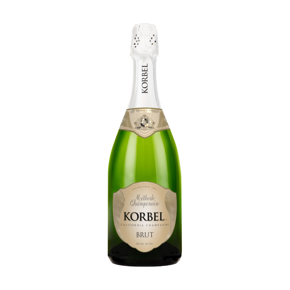 Korbel Brut California Champagne bottle