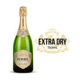 Korbel Extra Dry California Champagne bottle