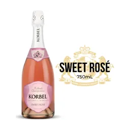Korbel Sweet Rosé California Champagne bottle