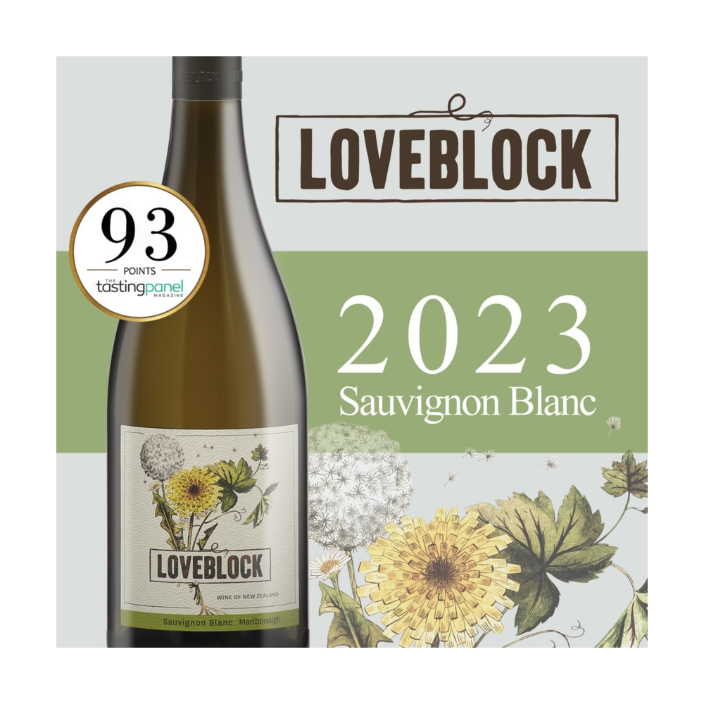 Loveblock Sauvignon Blanc New Zealand White Wine bottle