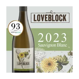 Loveblock Sauvignon Blanc New Zealand White Wine bottle