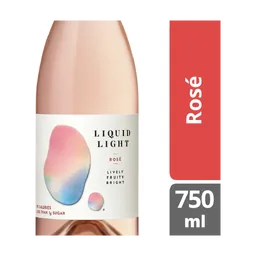Liquid Light Rosé Washington Low Calorie Low Sugar Low Carb Rosé Wine bottle