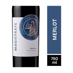 Magistrate Merlot Red Wine bottle