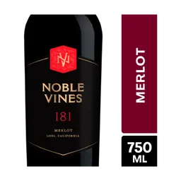 Noble Vines 181 Merlot Red Wine, Lodi, California bottle