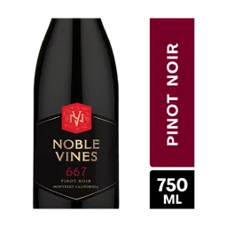Noble Vines 667 Pinot Noir Red Wine, Monterey, California bottle