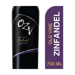 Ozv Old Vine Zinfandel California Red Wine bottle