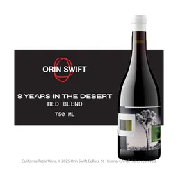 Orin Swift Eight Years in the Desert Red Blend California Red Wine bottle