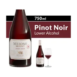 Meiomi Bright California Pinot Noir Lower Alcohol Red Wine bottle