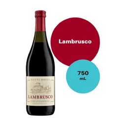 Notte Rossa Lambrusco Italian Red Wine bottle