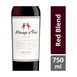 Menage a Trois Red Blend California Red Wine 750 ml bottle