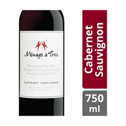 Menage a Trois Cabernet Sauvignon California Red Wine 750 ml bottle