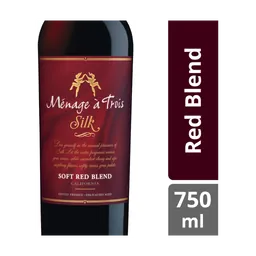 Menage a Trois Silk Red Blend California Red Wine bottle