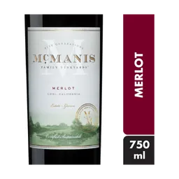 McManis Family Vineyards Merlot California Red Wine bottle
