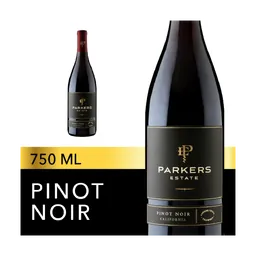 Parkers Estate Pinot Noir Red Wine bottle