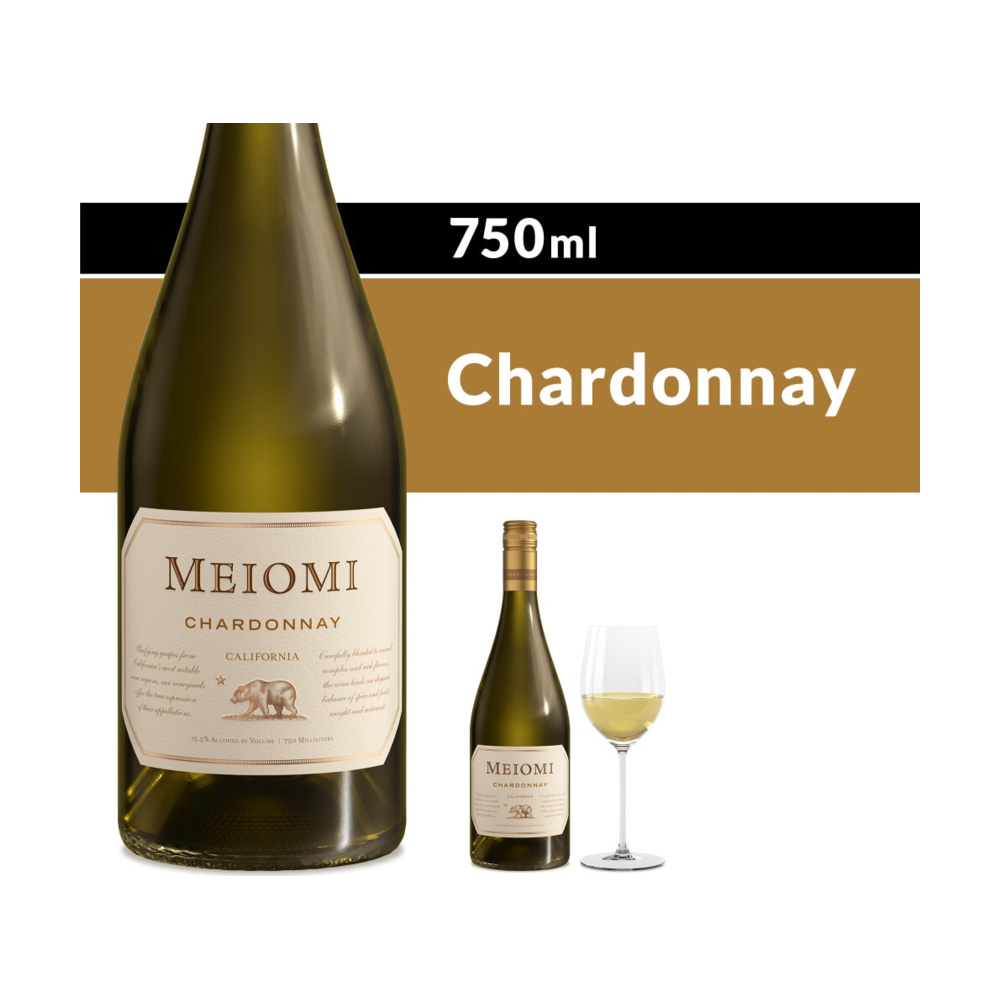 Meiomi California Chardonnay White Wine bottle