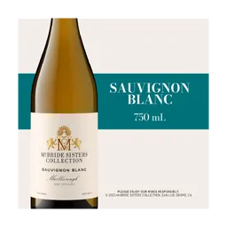 McBride Sisters Collection Sauvignon Blanc New Zealand White Wine bottle