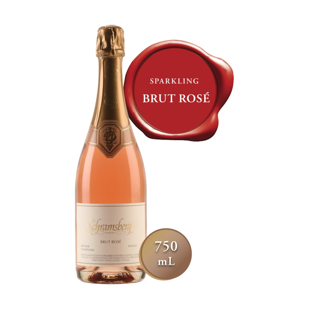 Schramsberg Brut Rose North Coast California Sparkling Wine bottle