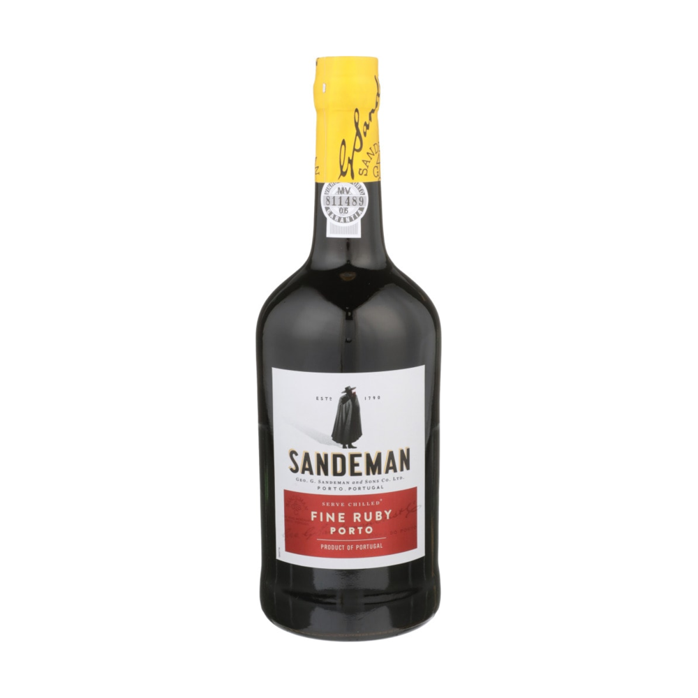Sandeman Fine Ruby Portugal Port Red Wine bottle