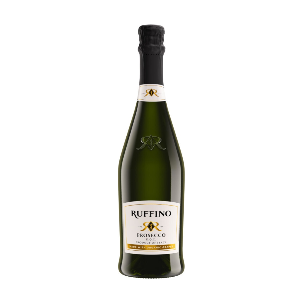 Ruffino Prosecco DOC Sparkling Wine Made with Organic Grapes bottle