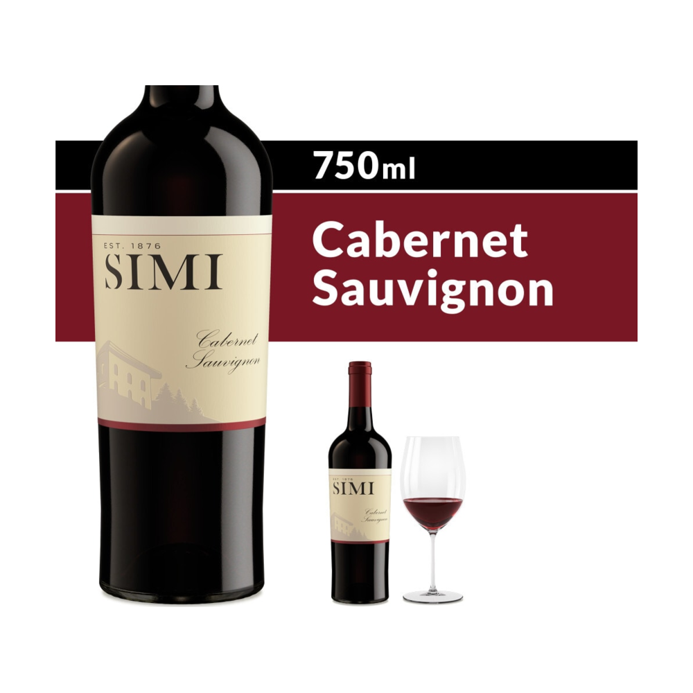 SIMI California Cabernet Sauvignon Red Wine bottle