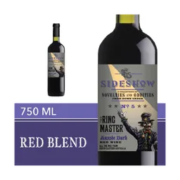 Sideshow The Ring Master Aussie Dark Red Wine bottle