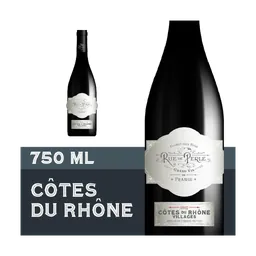 Rue De Perle Cotes-Du-Rhone Village Red Wine bottle