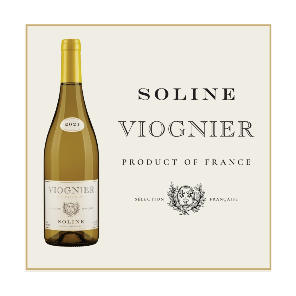 Soline Viognier France White Wine bottle