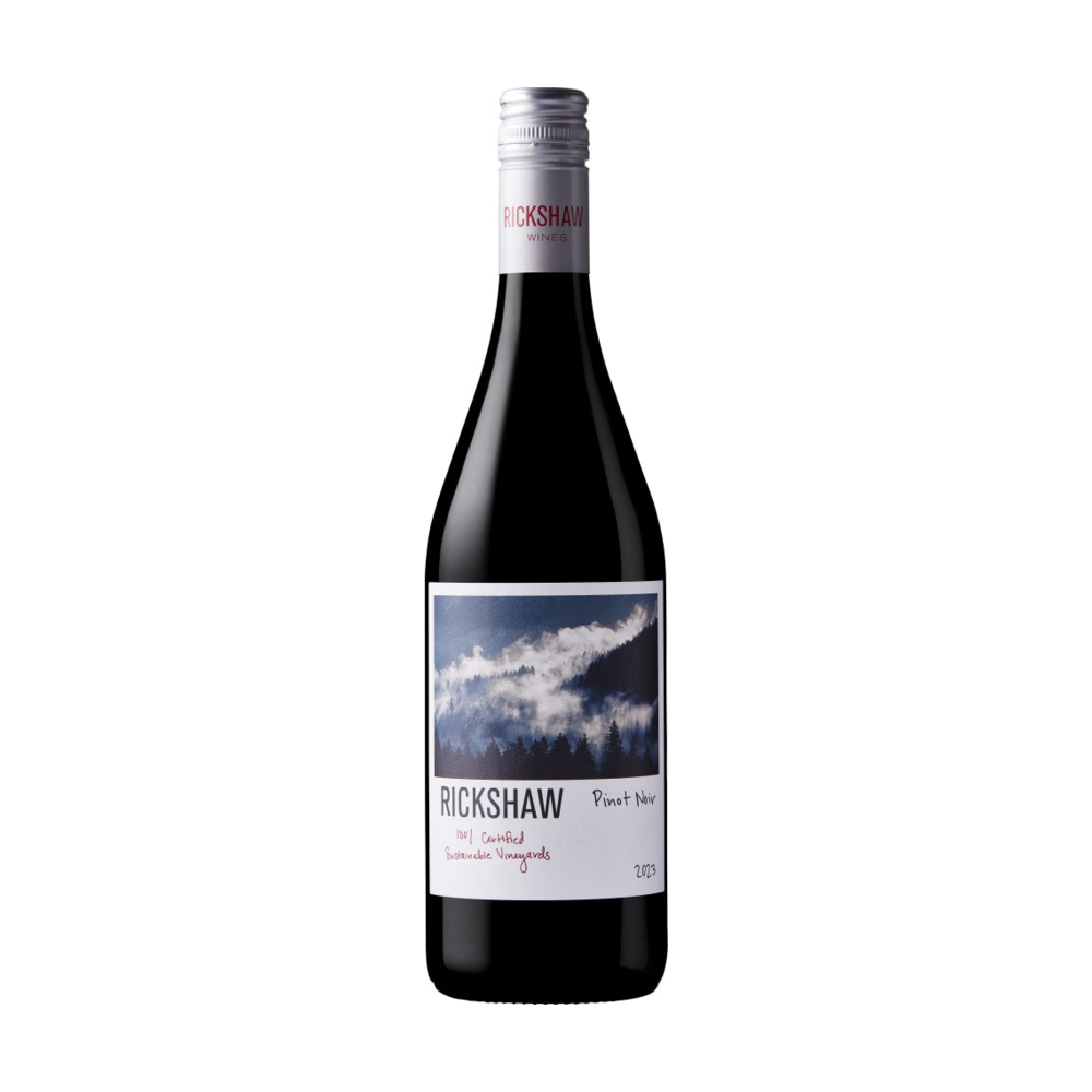 Rickshaw Pinot Noir California Red Wine bottle