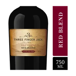 Three Finger Jack Wild Country Red Blend Wine, California bottle