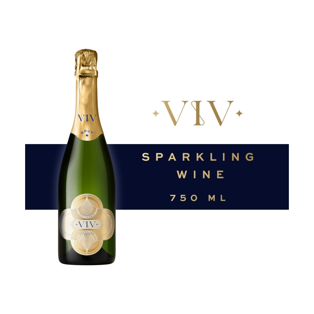 Viv Brut Sparkling California Wine bottle