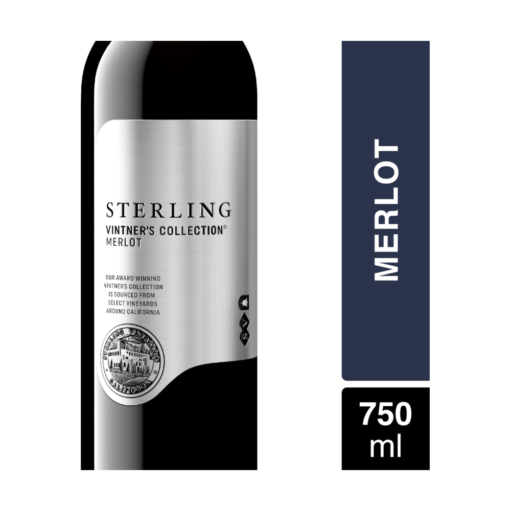 Sterling Vintner's Collection Merlot California Red Wine bottle