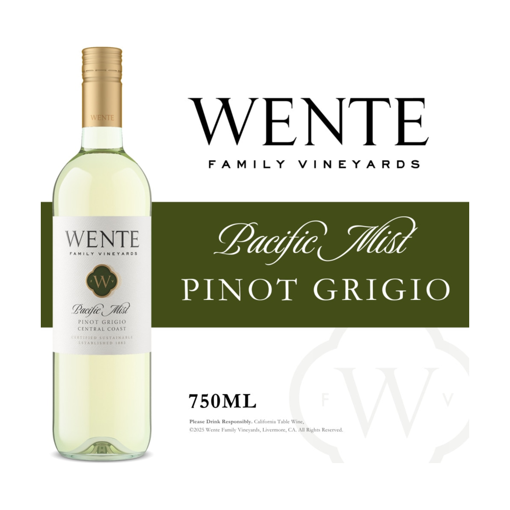 Wente Vineyards Pacific Mist Pinot Grigio California White Wine bottle