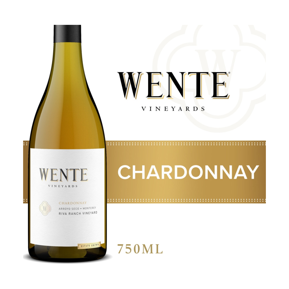 Wente Vineyards Chardonnay California White Wine bottle