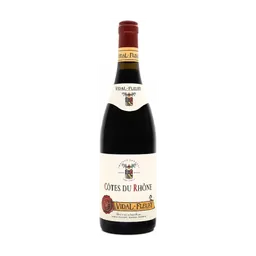 Vidal-Fleury Cotes du Rhone Rouge French Red Wine bottle