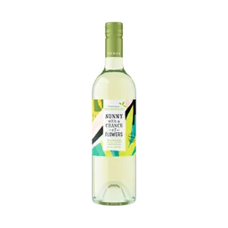 Sunny with a Chance of Flowers Sauvignon Blanc California Low Calorie White Wine bottle
