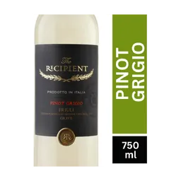 The Recipient Pinot Grigio White Italian Wine bottle