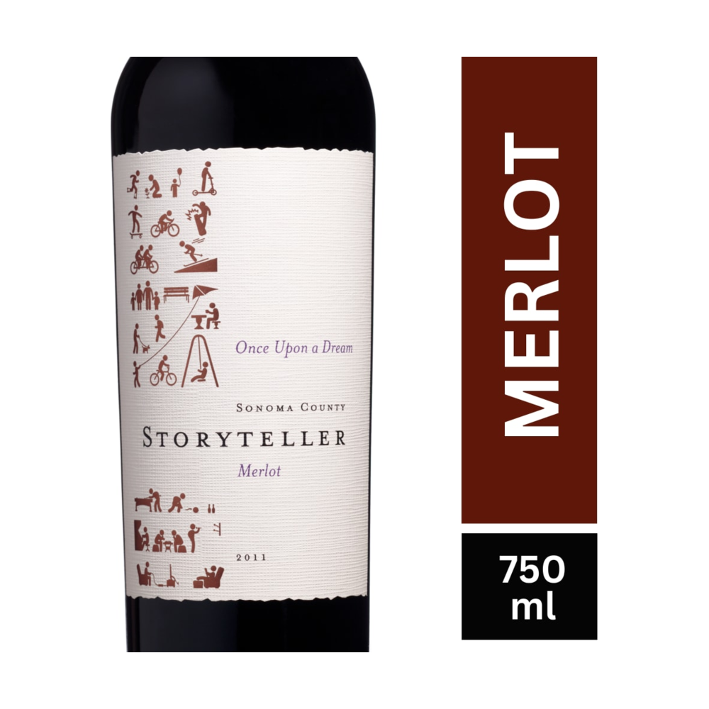 Storyteller Merlot California Red Wine bottle