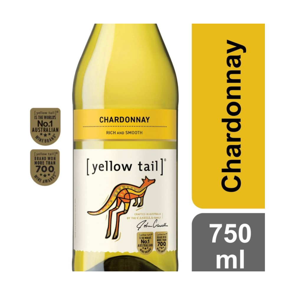 Yellow Tail Chardonnay Australia White Wine bottle