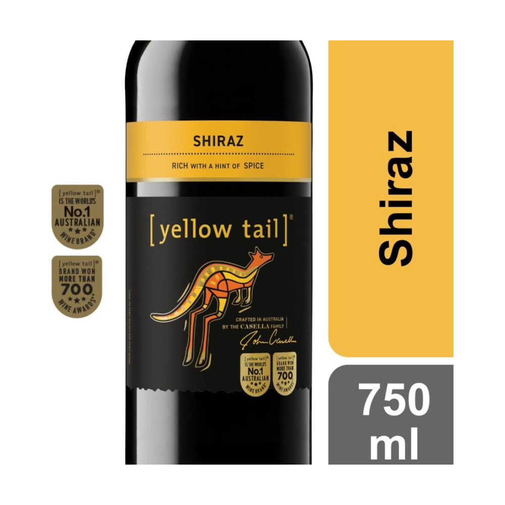 Yellow Tail Shiraz Australia Red Wine bottle