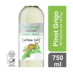 Yellow Tail Pure Bright Pinot Grigio Australia White Wine bottle