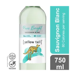 Yellow Tail Pure Bright Only 80 Calories Sauvignon Blanc Australia White Wine bottle