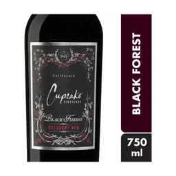 Cupcake Vineyards Decadent Red Black Forest Blend California Wine bottle
