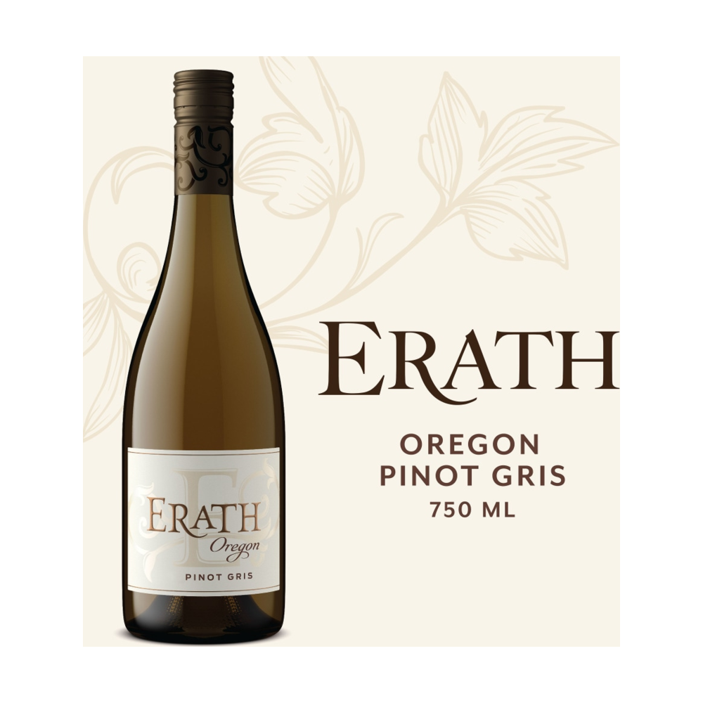 Erath Pinot Gris Oregon White Wine bottle