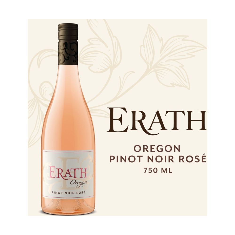 Erath Pinot Noir Rosé Oregon Rosé Wine bottle