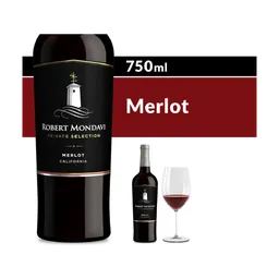 Robert Mondavi Private Selection Merlot Red Wine bottle