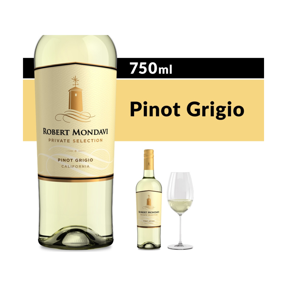 Robert Mondavi Private Selection Pinot Grigio White Wine bottle