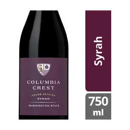 Columbia Crest Grand Estates Syrah Washington Red Wine bottle