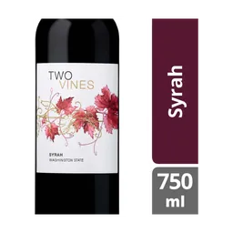 Two Vines Syrah Washington Red Wine bottle
