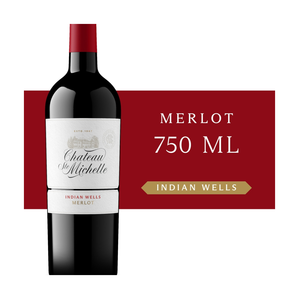 Chateau Ste. Michelle Indian Wells Merlot Washington Red Wine bottle