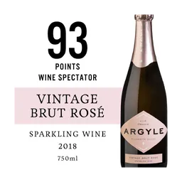 Argyle Vintage Brut Rose Champagne Oregon Sparkling Wine bottle